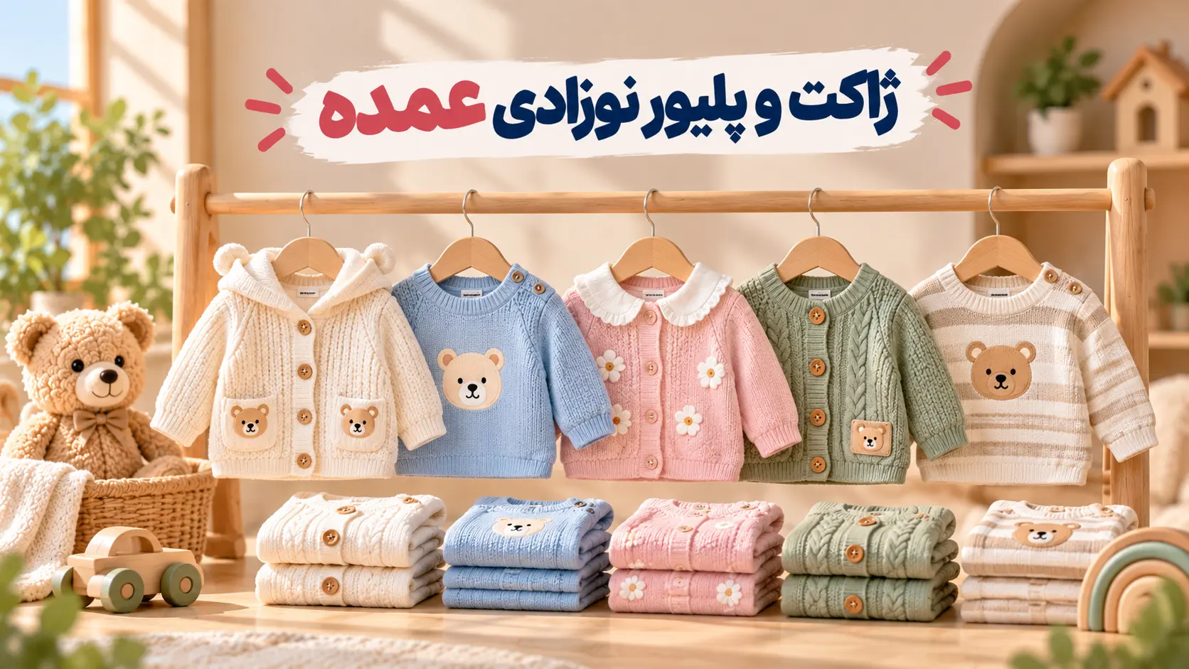 ژاکت و پلیور نوزادی عمده - لینک ویترین